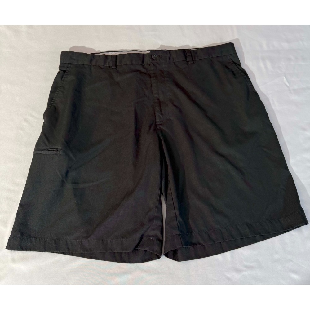 PGA Champions Tour Mens Size 40 Dark Navy Blue Flat Front Casual Golf Shorts